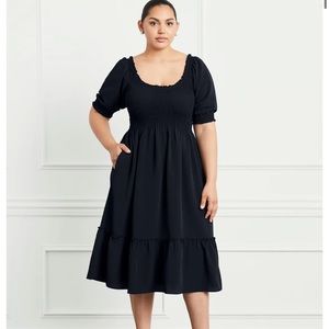 NWT Hill House Black Crepe Louisa Nap Dress